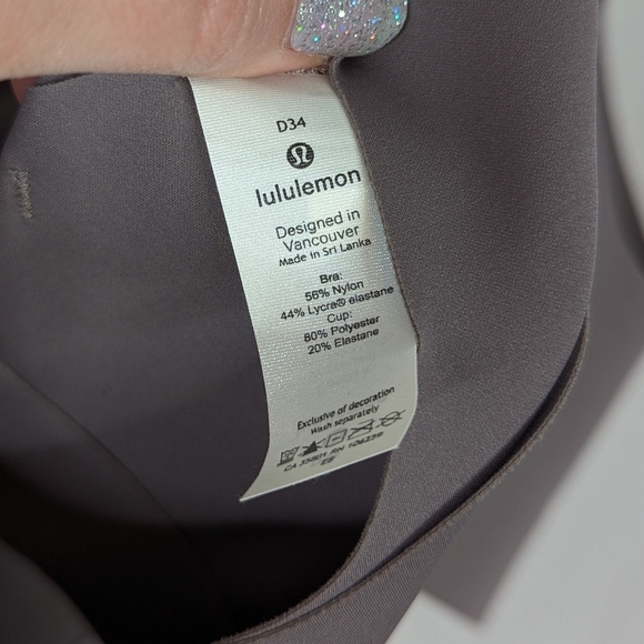 Lululemon Enlite Front Zip High Impact Supprt Criss Cross Sports Bra - Picture 5 of 6